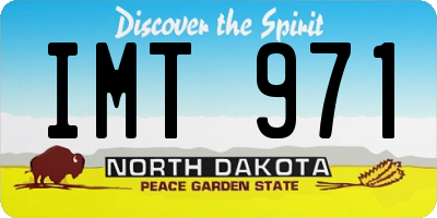 ND license plate IMT971