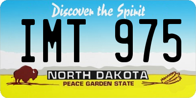 ND license plate IMT975