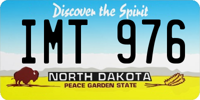 ND license plate IMT976