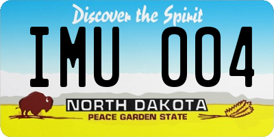 ND license plate IMU004