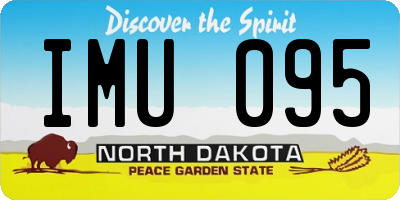 ND license plate IMU095