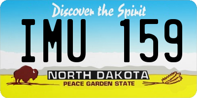ND license plate IMU159