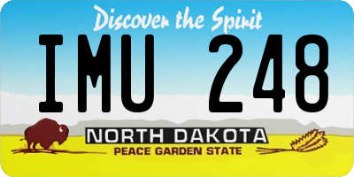 ND license plate IMU248