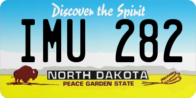 ND license plate IMU282