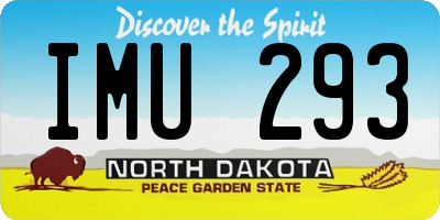 ND license plate IMU293