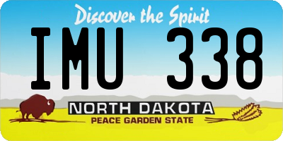 ND license plate IMU338