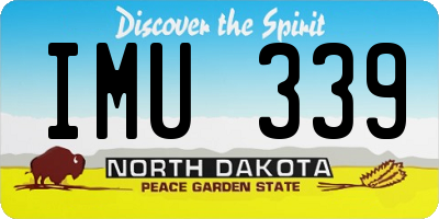 ND license plate IMU339