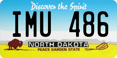 ND license plate IMU486