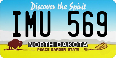 ND license plate IMU569