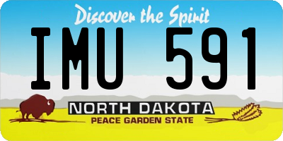 ND license plate IMU591