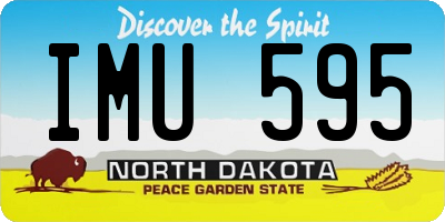 ND license plate IMU595