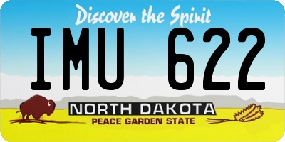 ND license plate IMU622