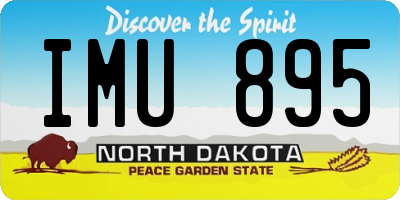 ND license plate IMU895