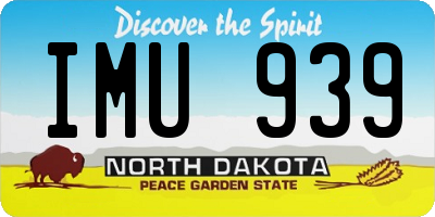 ND license plate IMU939