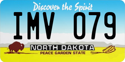 ND license plate IMV079