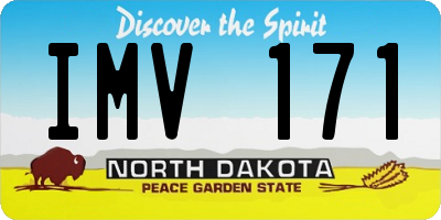 ND license plate IMV171