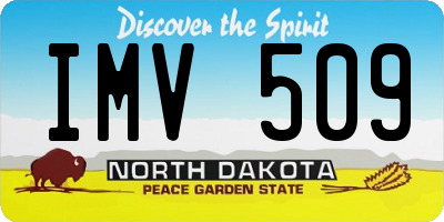 ND license plate IMV509