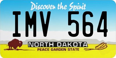 ND license plate IMV564