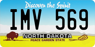 ND license plate IMV569