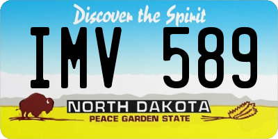 ND license plate IMV589