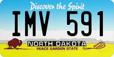 ND license plate IMV591