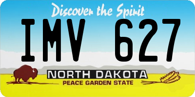 ND license plate IMV627