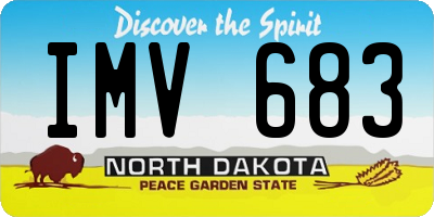 ND license plate IMV683
