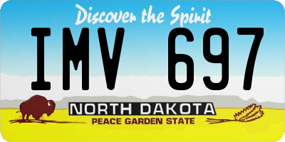 ND license plate IMV697