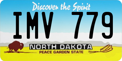 ND license plate IMV779