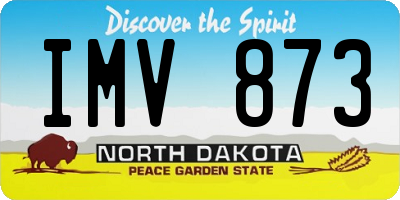 ND license plate IMV873