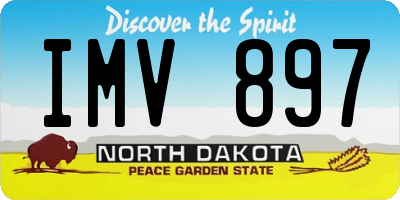 ND license plate IMV897