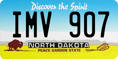 ND license plate IMV907