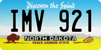 ND license plate IMV921
