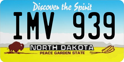 ND license plate IMV939