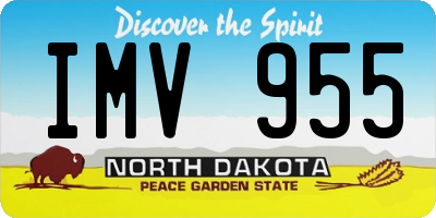 ND license plate IMV955