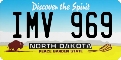 ND license plate IMV969