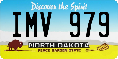 ND license plate IMV979