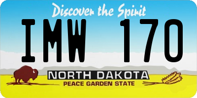 ND license plate IMW170