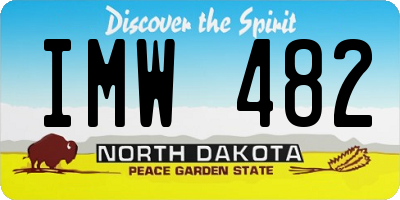 ND license plate IMW482