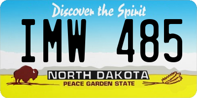 ND license plate IMW485