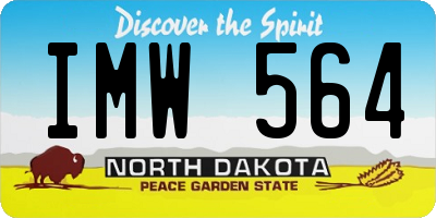 ND license plate IMW564