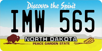 ND license plate IMW565
