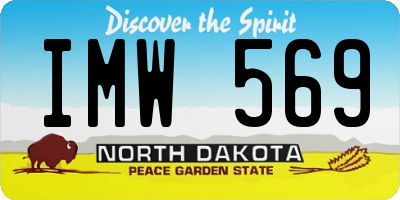 ND license plate IMW569