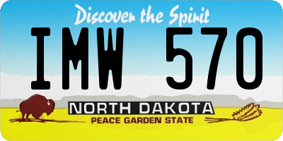 ND license plate IMW570