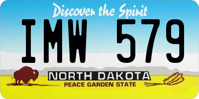 ND license plate IMW579