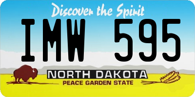 ND license plate IMW595