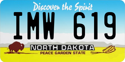 ND license plate IMW619
