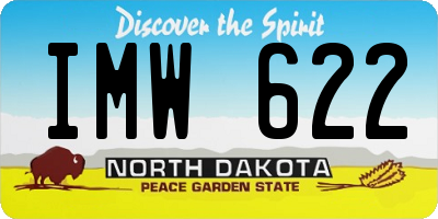 ND license plate IMW622