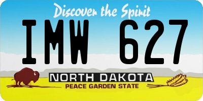 ND license plate IMW627