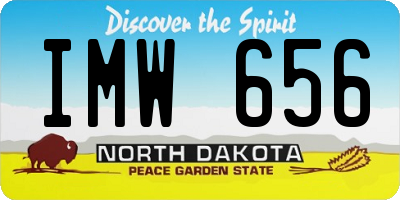 ND license plate IMW656